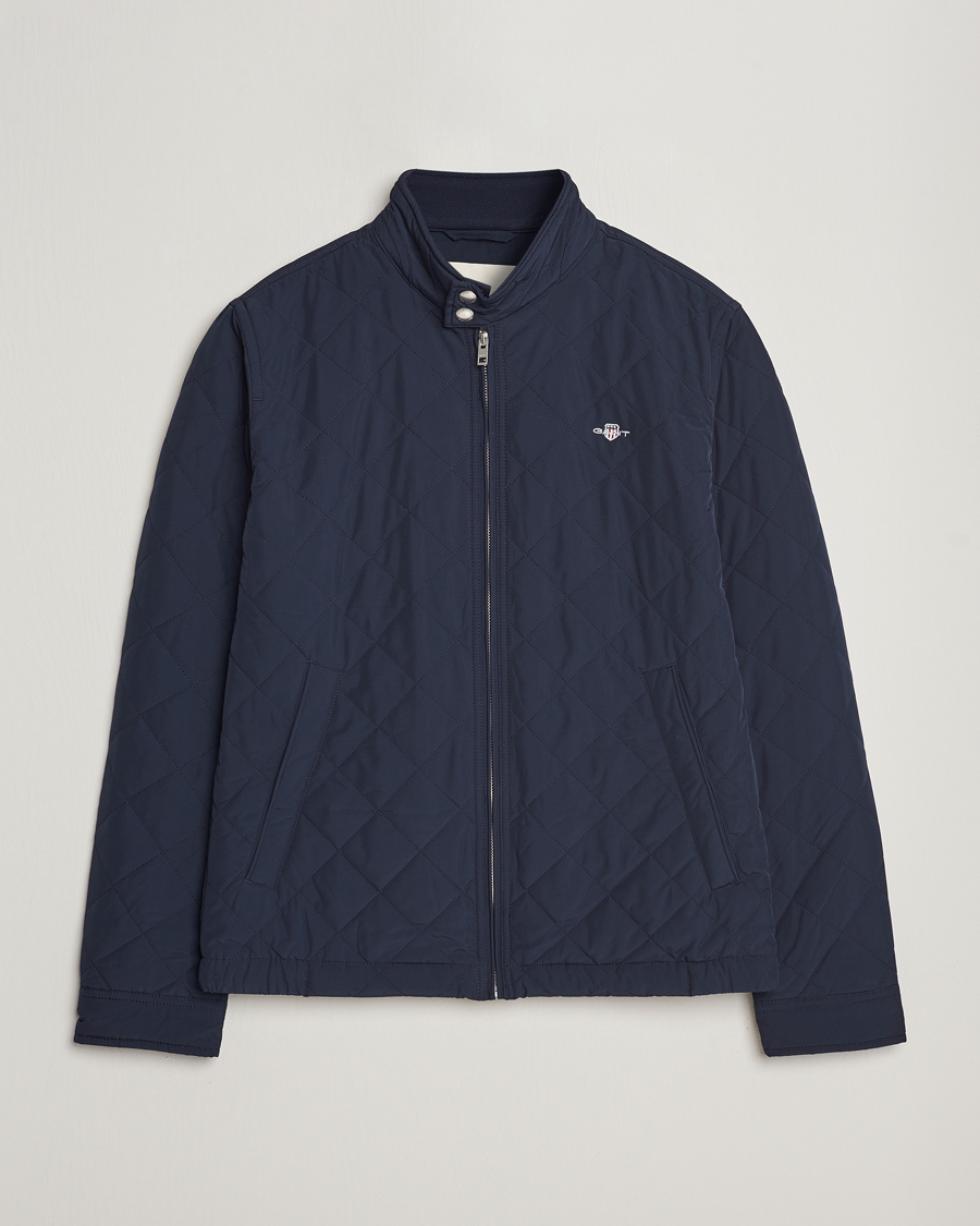 Herren | Jacken | Gant | The Quilted Windcheater Evening Blue