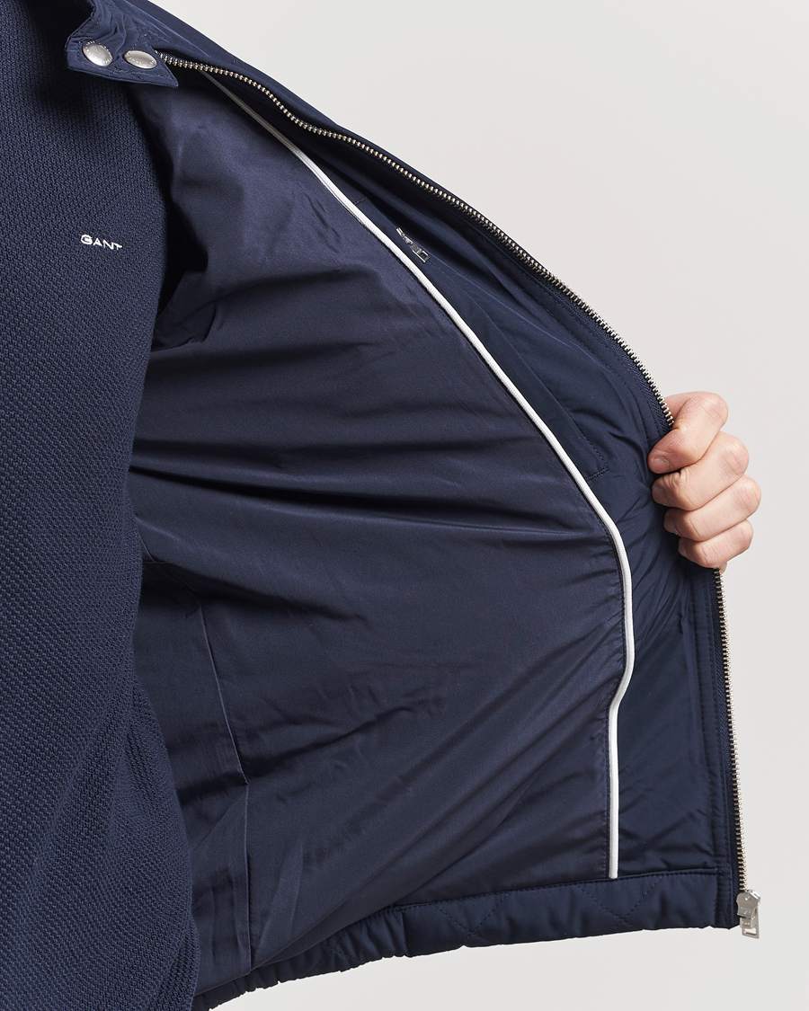 Herren | Jacken | Gant | The Quilted Windcheater Evening Blue