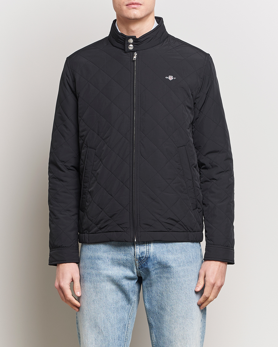 Herren | Frühlingsjacken | GANT | The Quilted Windcheater Black