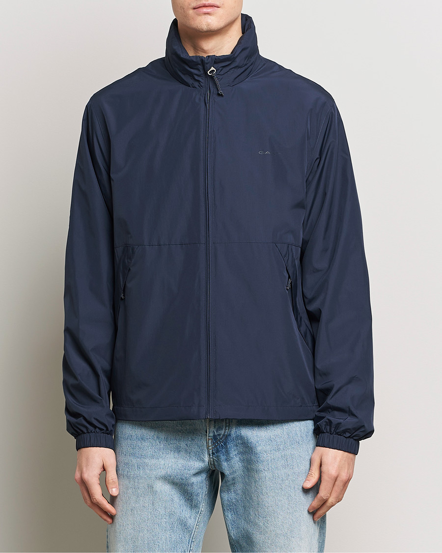 Herren | GANT | GANT | Light Nylon Windcheater Evening Blue