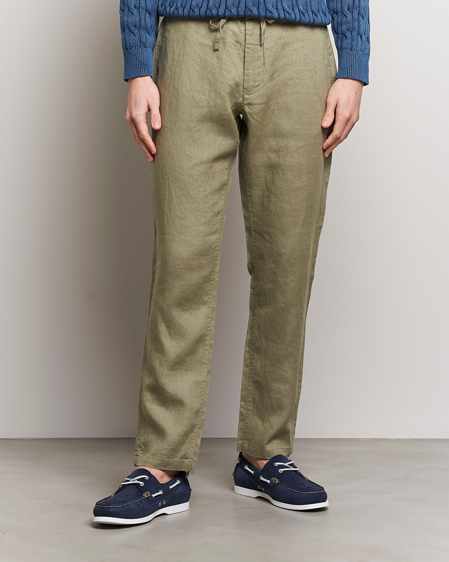 Herren | Hosen | GANT | Relaxed Linen Drawstring Pants Dried Clay