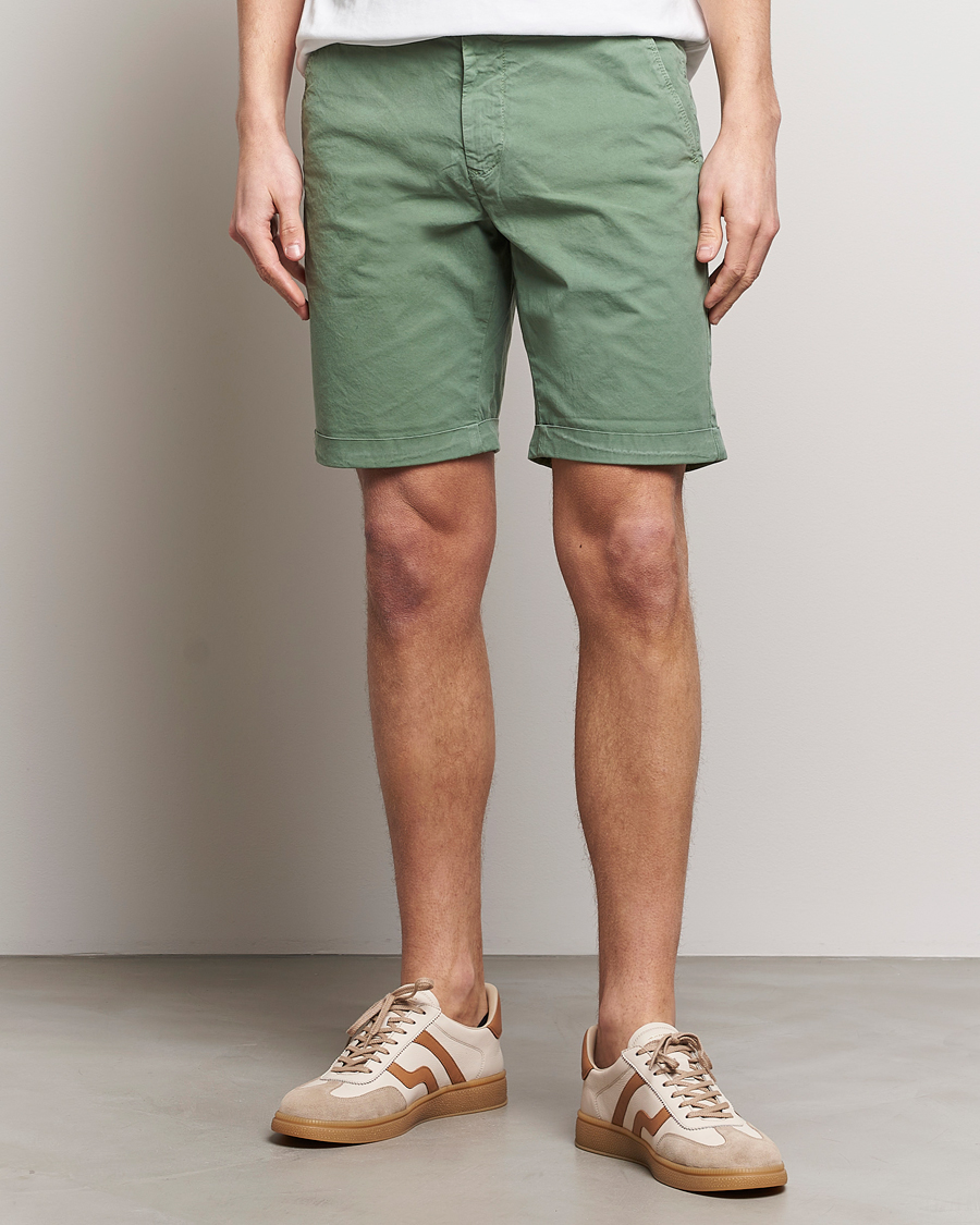 Herren | Chinoshorts | GANT | Regular Sunbleached Shorts Kalamata Green