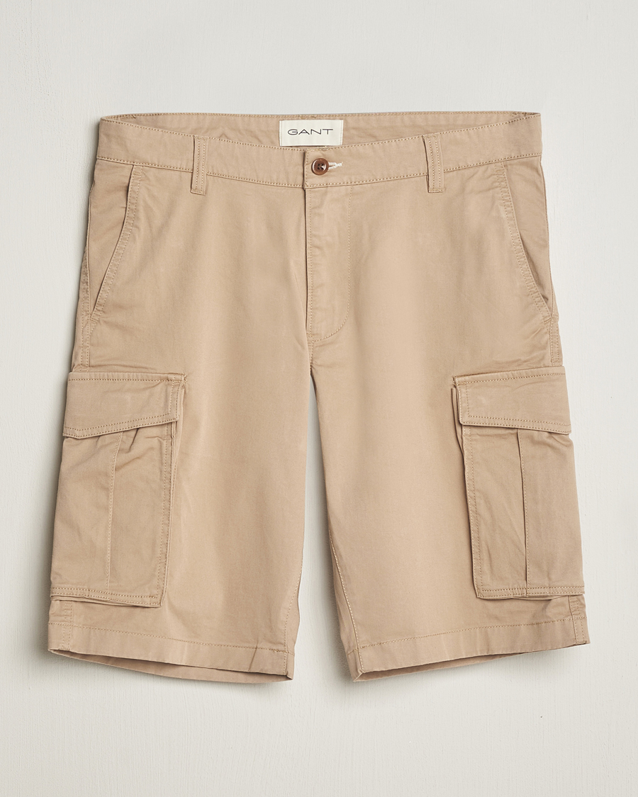 Herren | Shorts | GANT | Relaxed Twill Cargo Shorts Dark Khaki
