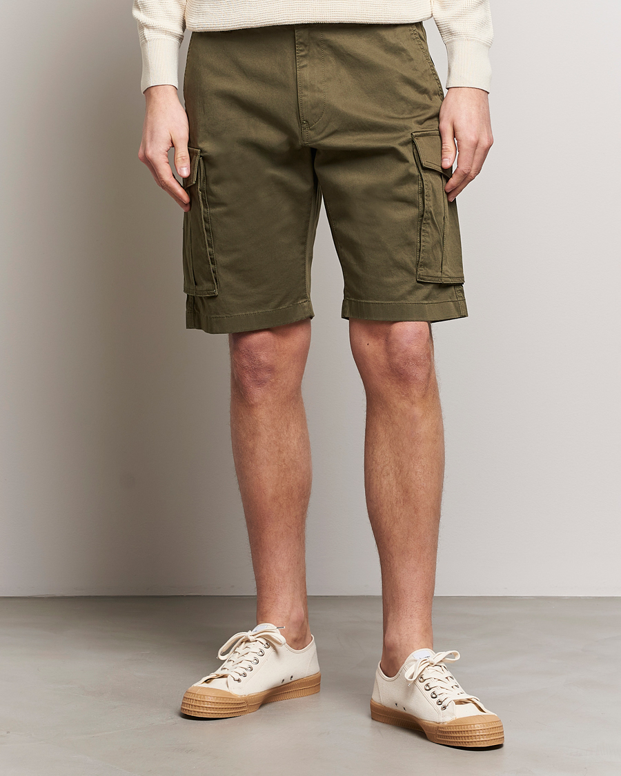 Men | Cargo Shorts | GANT | Relaxed Twill Cargo Shorts Juniper Green