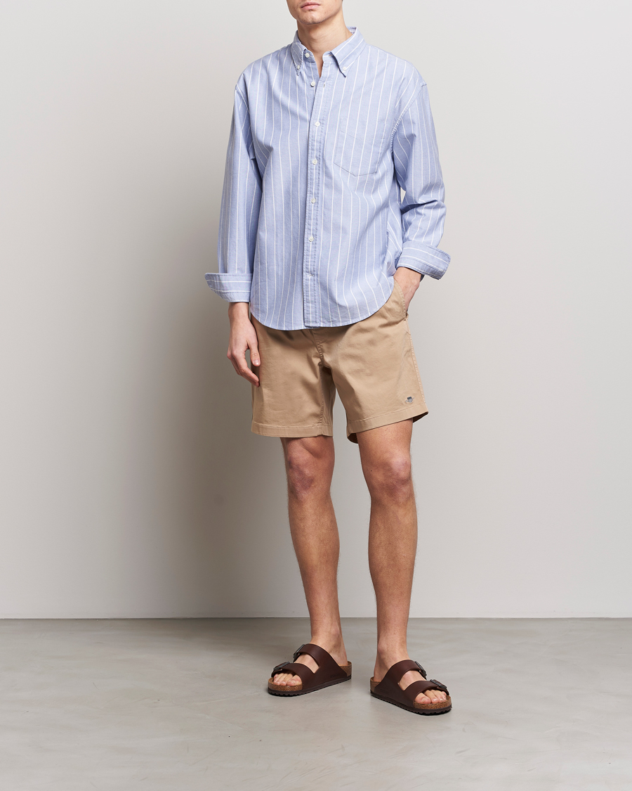 Herren | Shorts | GANT | Drawstring Logo Shorts Dark Khaki