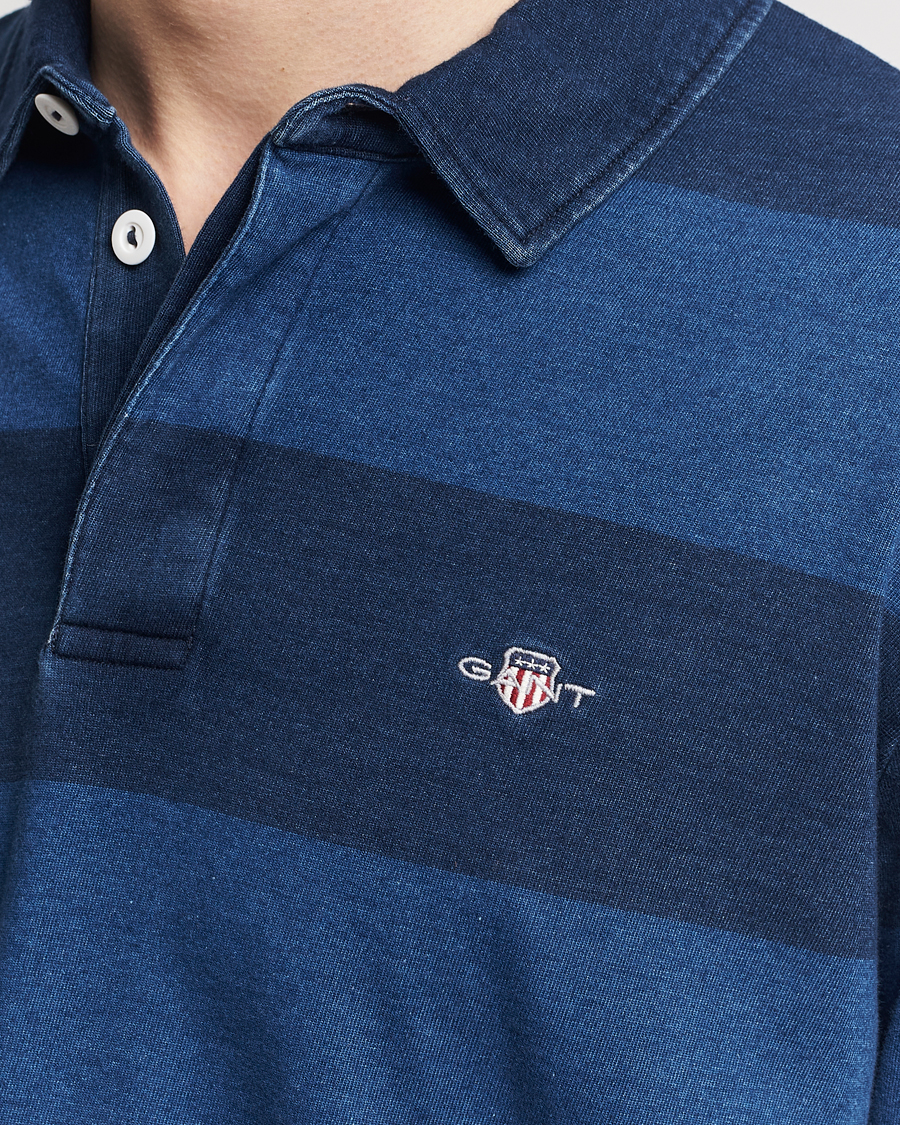 Herren | Pullover | GANT | Barstriped Rugger Navy/Indigo