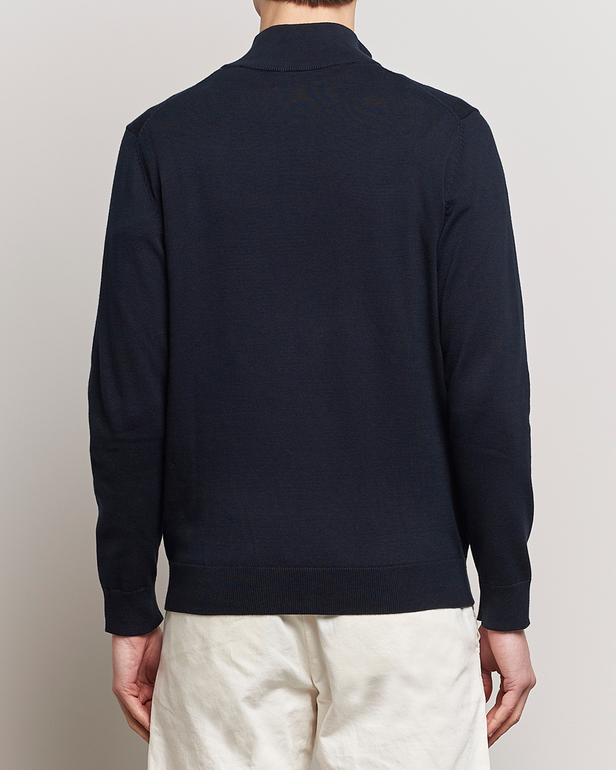 Herren | Pullover | GANT | Classic Cotton Half Zip Evening Blue