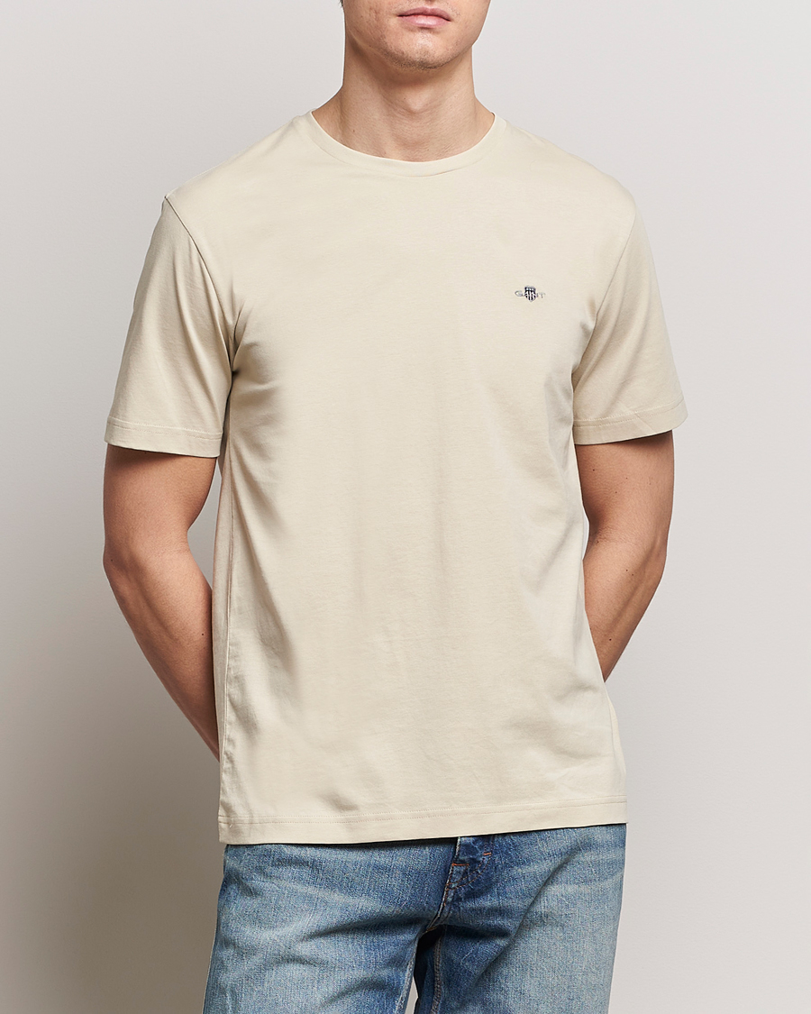 Herren | GANT | GANT | The Original T-Shirt Silky Beige