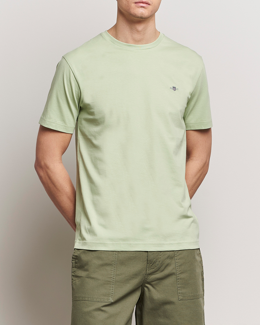 Herren | Kurzarm T-Shirt | GANT | The Original T-Shirt Milky Matcha