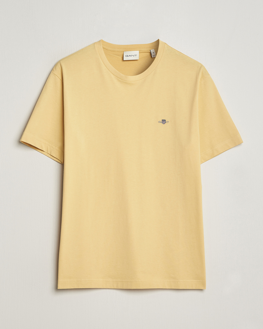 Herren | T-Shirts | GANT | The Original T-Shirt Dusty Yellow