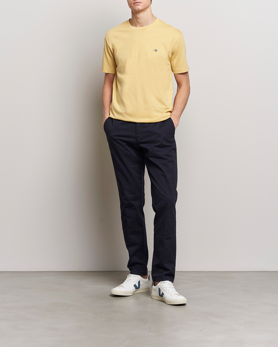 Herren | T-Shirts | GANT | The Original T-Shirt Dusty Yellow
