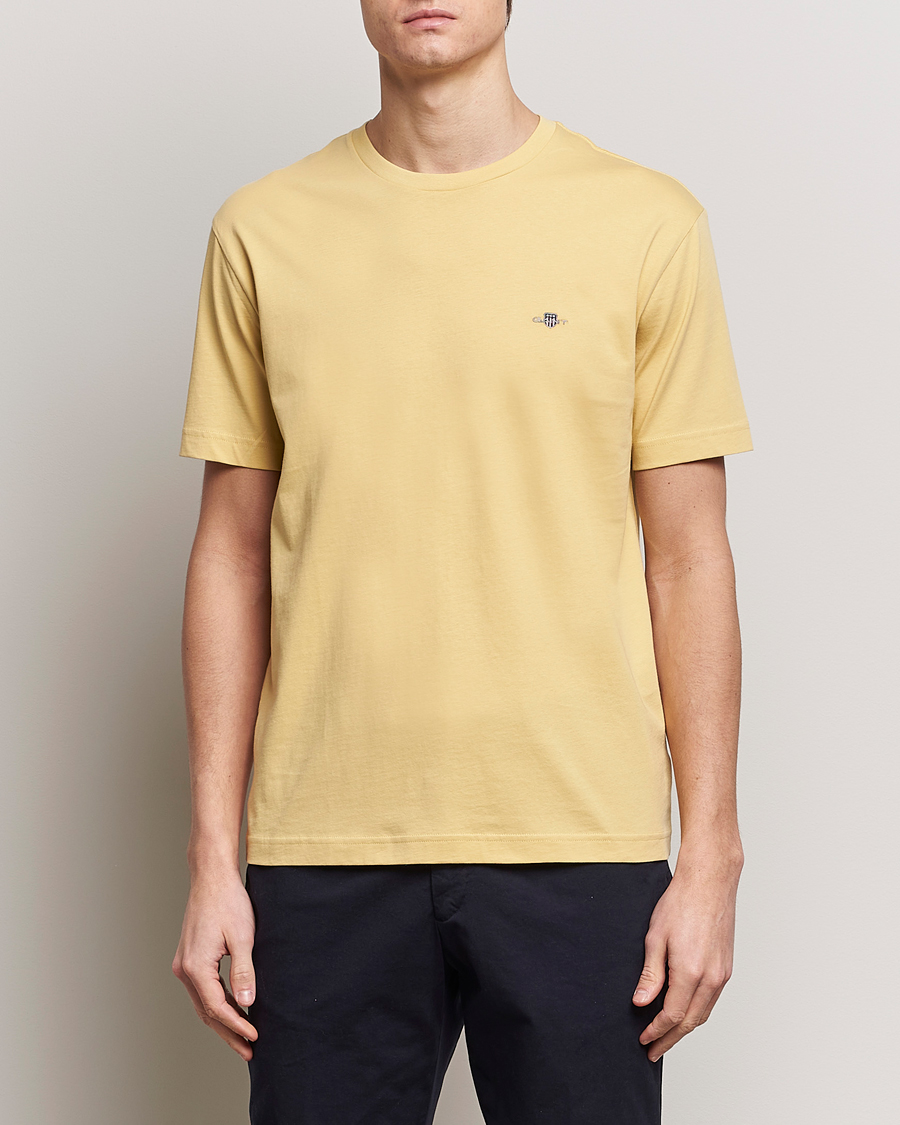 Herren | T-Shirts | GANT | The Original T-Shirt Dusty Yellow