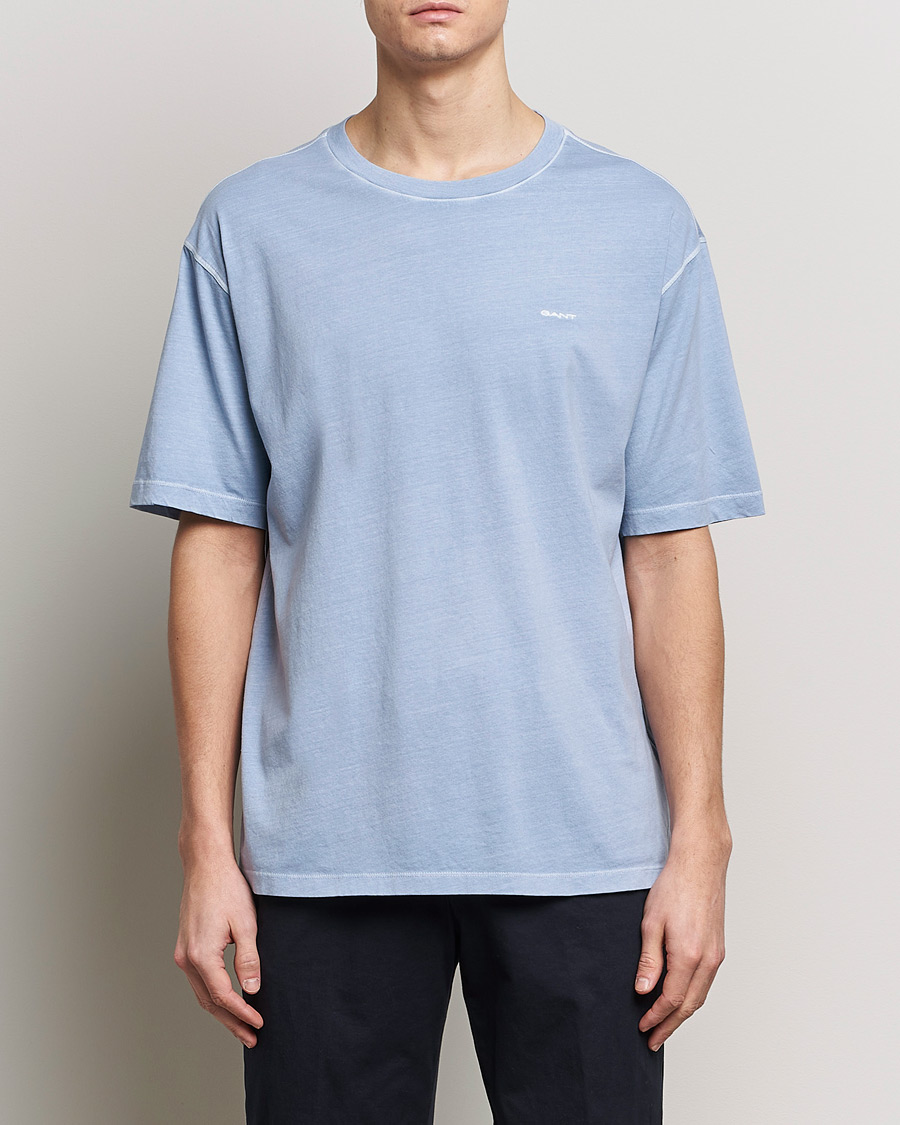 Herren | Kurzarm T-Shirt | GANT | Sunbleached T-Shirt Dove Blue