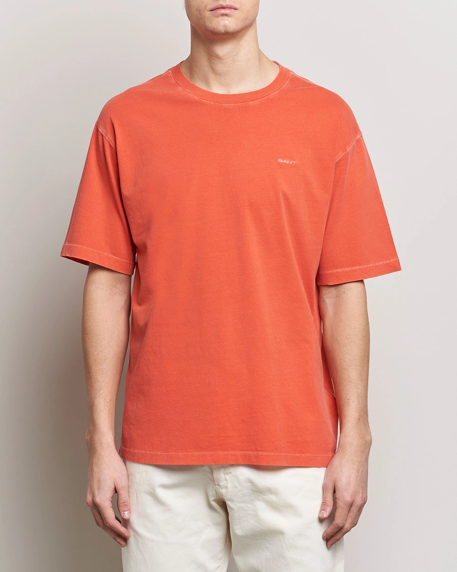 Herren | T-Shirts | GANT | Sunbleached T-Shirt Burnt Orange