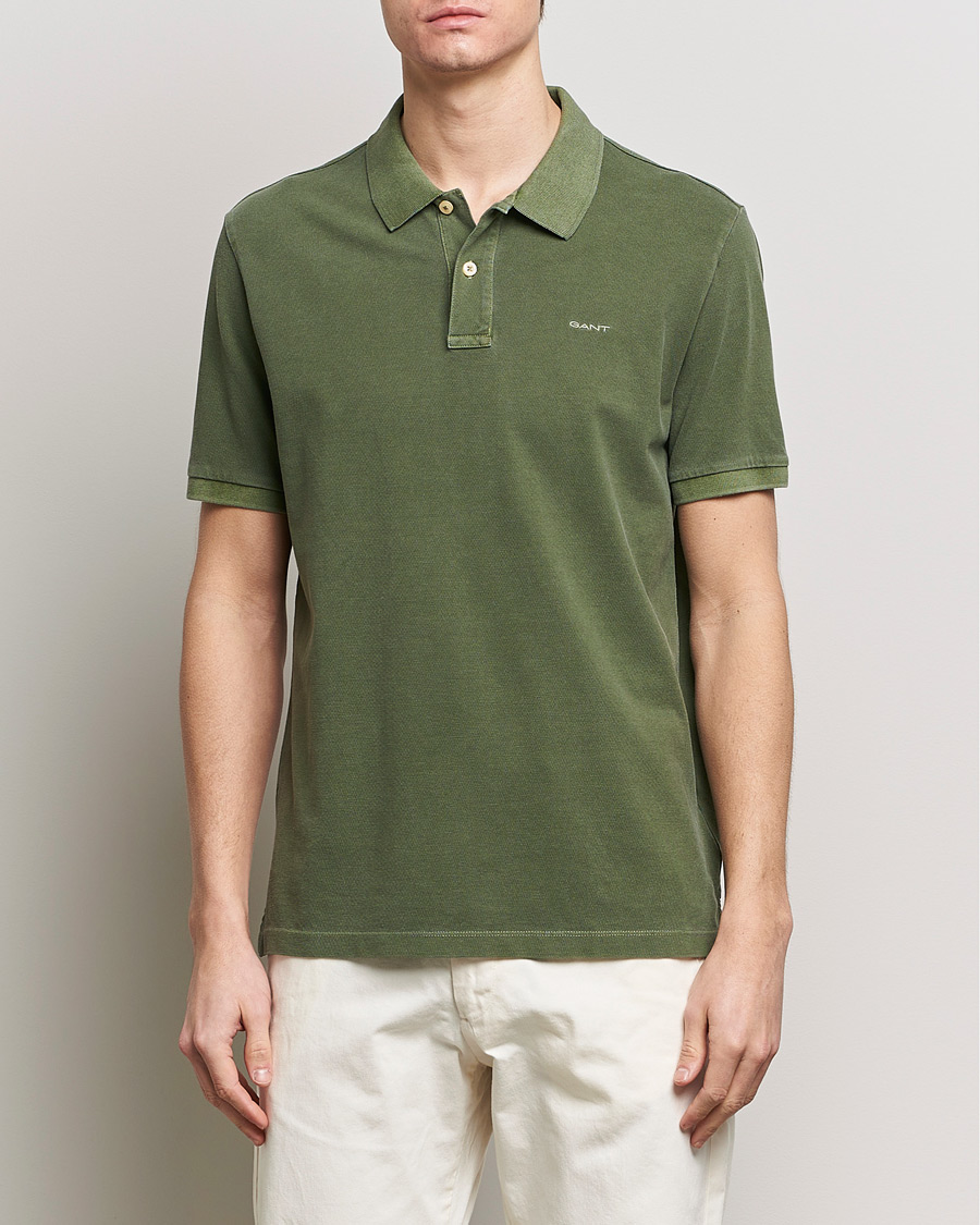 Herren | Poloshirt | GANT | Sunbleached Polo Pine Green