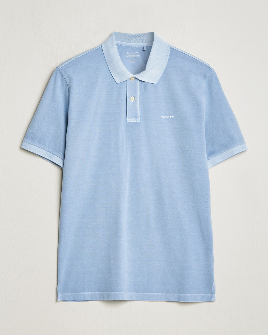 Herren | Poloshirts | GANT | Sunbleached Polo Dove Blue
