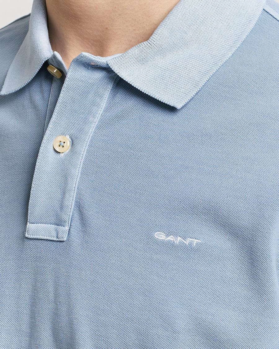 Herren | Poloshirts | GANT | Sunbleached Polo Dove Blue