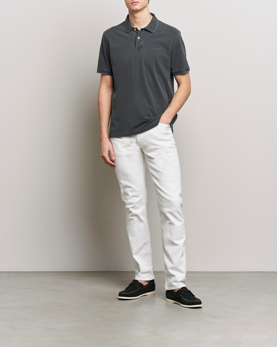Herren | Poloshirts | GANT | Sunbleached Polo Black