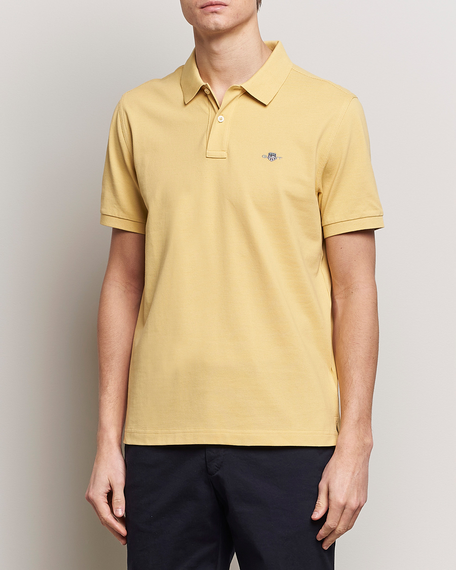 Herren | Kurzarm-Poloshirts | GANT | The Original Polo Dusty Yellow