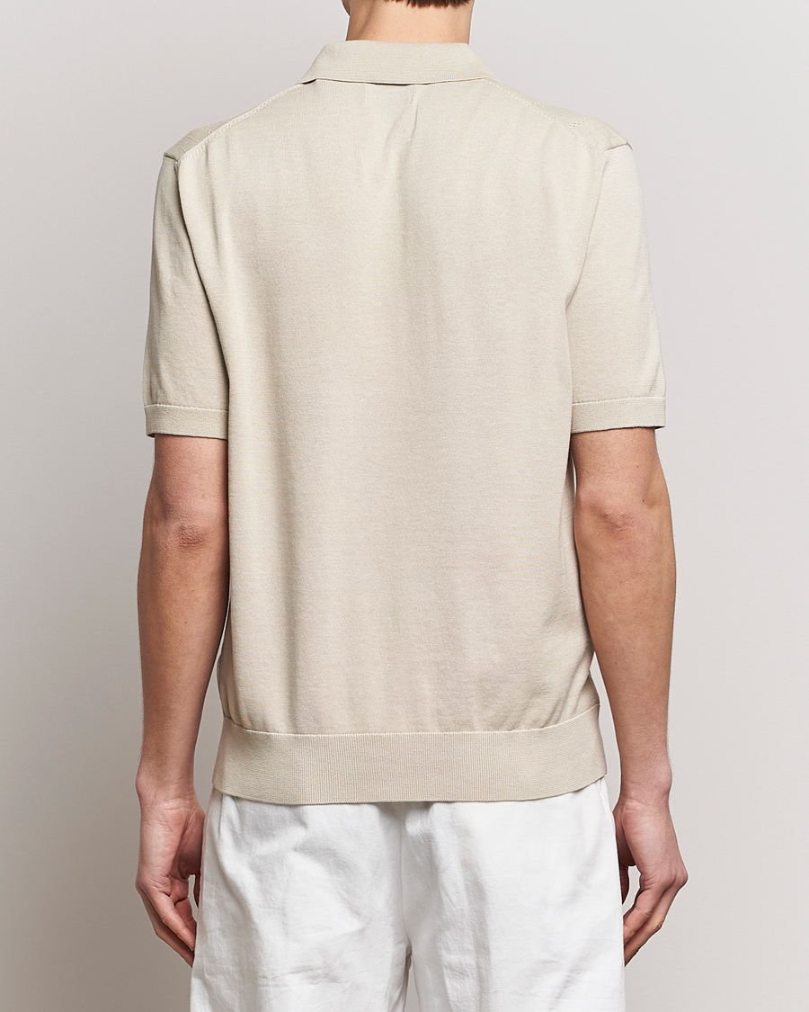 Herren | Poloshirts | GANT | Pointelle Structured Knitted Polo Silky Beige