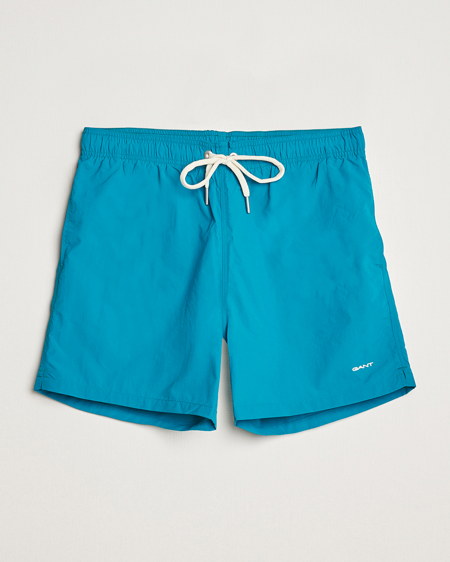 Herren | Badehosen | Gant | Basic Swimshorts Ocean Turquoise