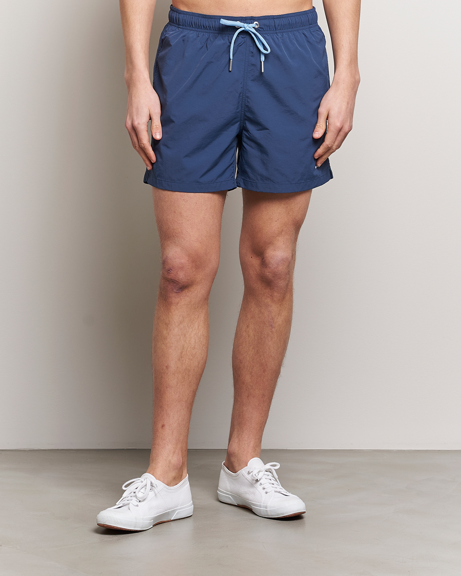 Herren | Badehosen | Gant | Basic Swimshorts Dusty Blue Sea