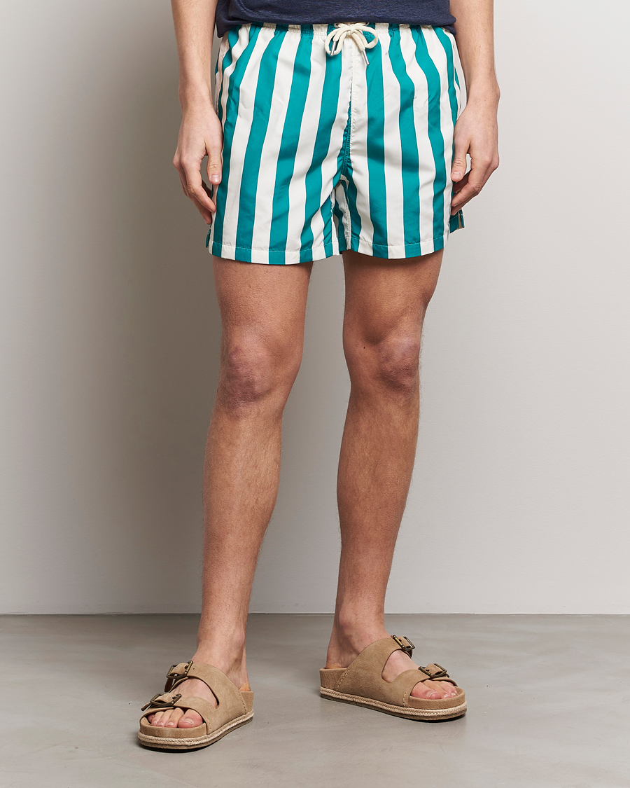 Herren | Kleidung | GANT | Blockstriped Swimshorts Ocean Turquoise
