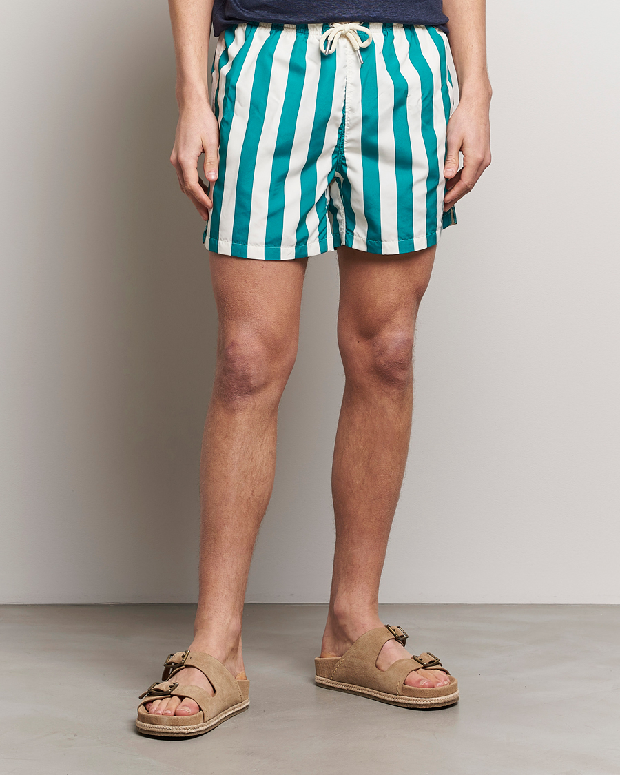 Herren | GANT | GANT | Blockstriped Swimshorts Ocean Turquoise