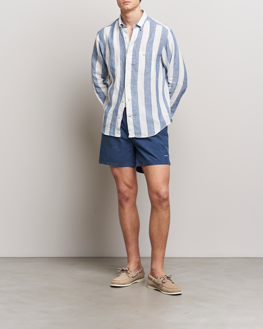 Herren | Badehosen | GANT | Sunbleached Swimshorts Dusty Blue Sea
