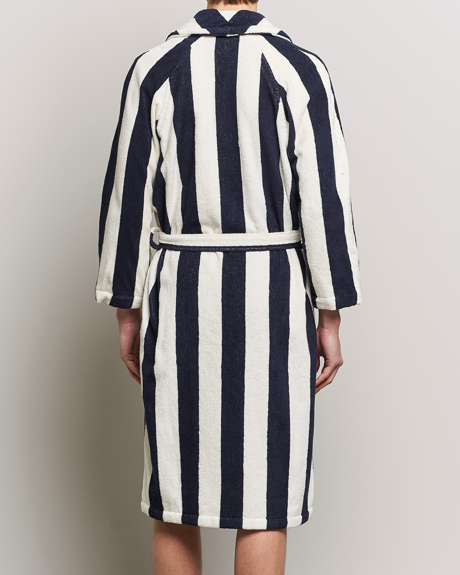Herren | Schlafanzüge & Bademäntel | GANT | Striped Robe Evening Blue/White