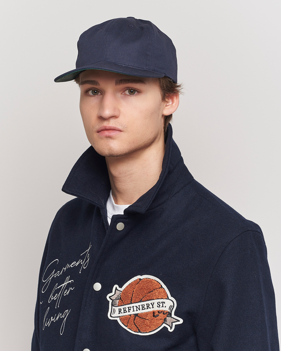 Herren | Caps | Ebbets Field Flannels | Made in USA Unlettered Cotton Cap Navy
