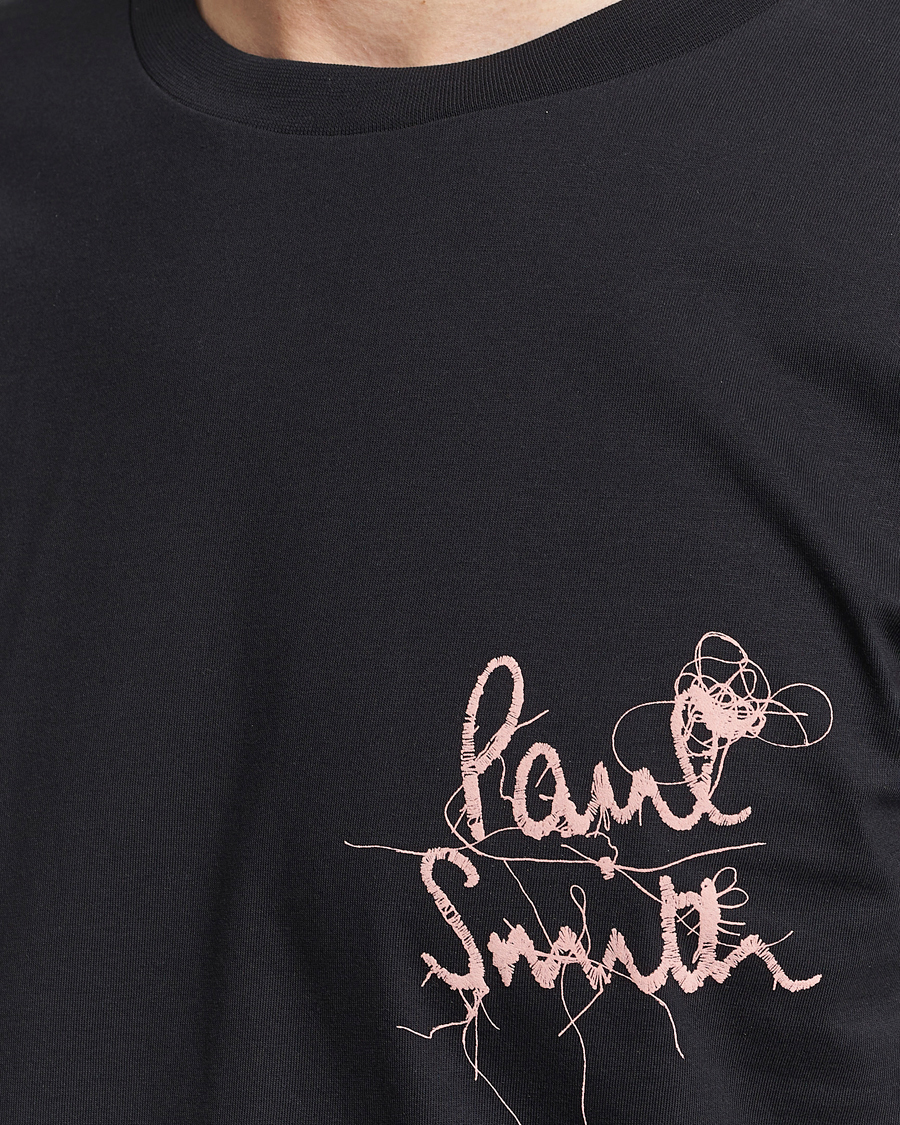 Herren | T-Shirts | Paul Smith | Organic Cotton Logo Crew Neck T-Shirt Black