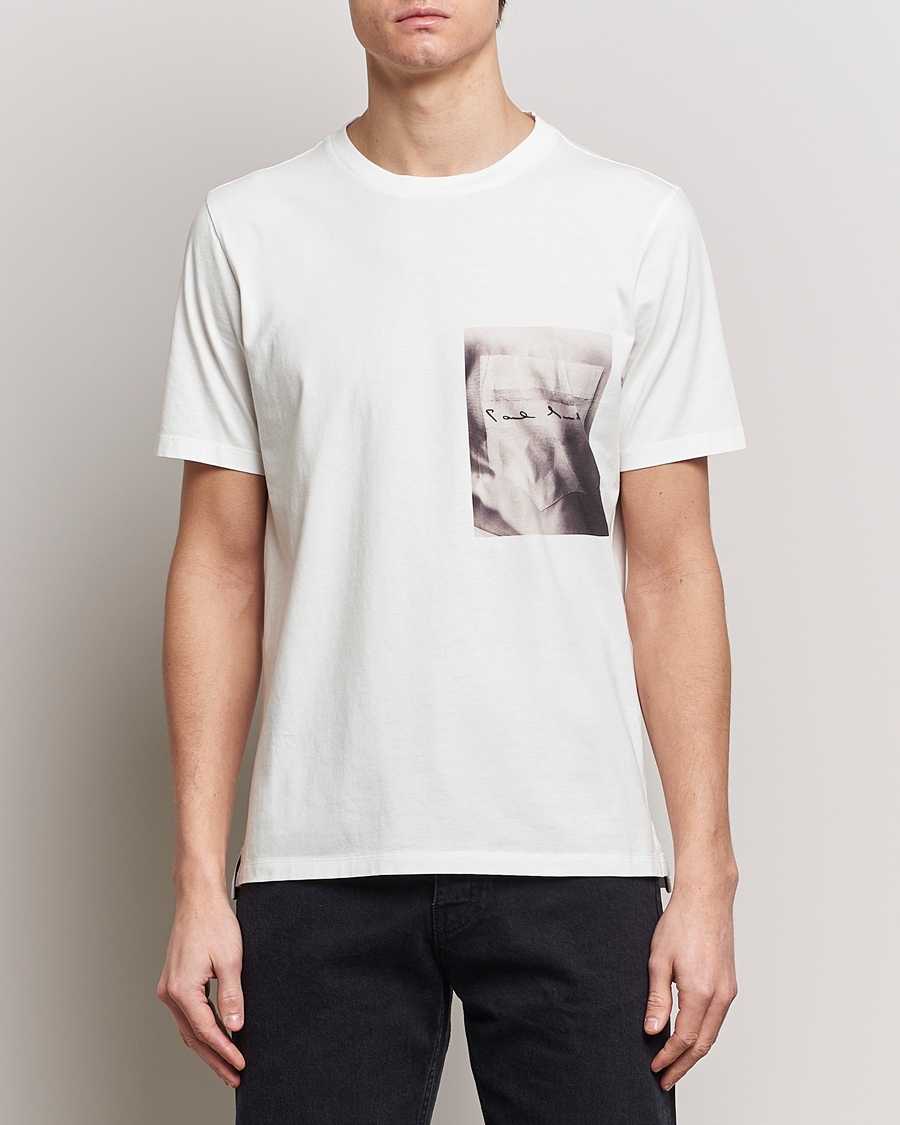 Herren | Kurzarm T-Shirt | Paul Smith | Organic Cotton Printed T-Shirt White