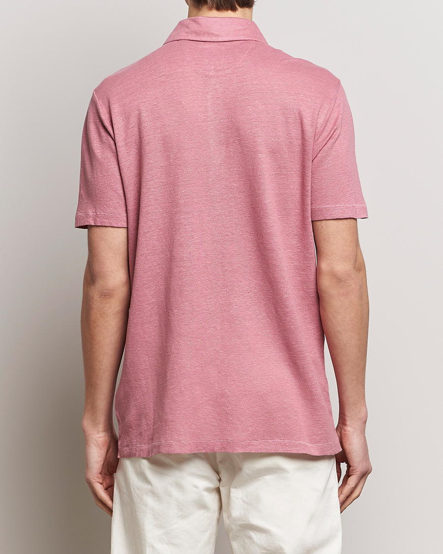 Herren | Poloshirts | Paul Smith | Linen Polo Pink