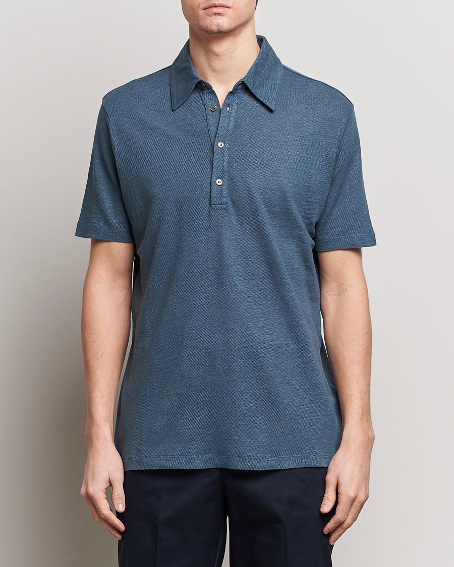 Herren |  | Paul Smith | Linen Polo Blue