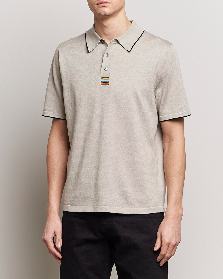 Herren | Kleidung | Paul Smith | Knitted Cotton Polo Greige