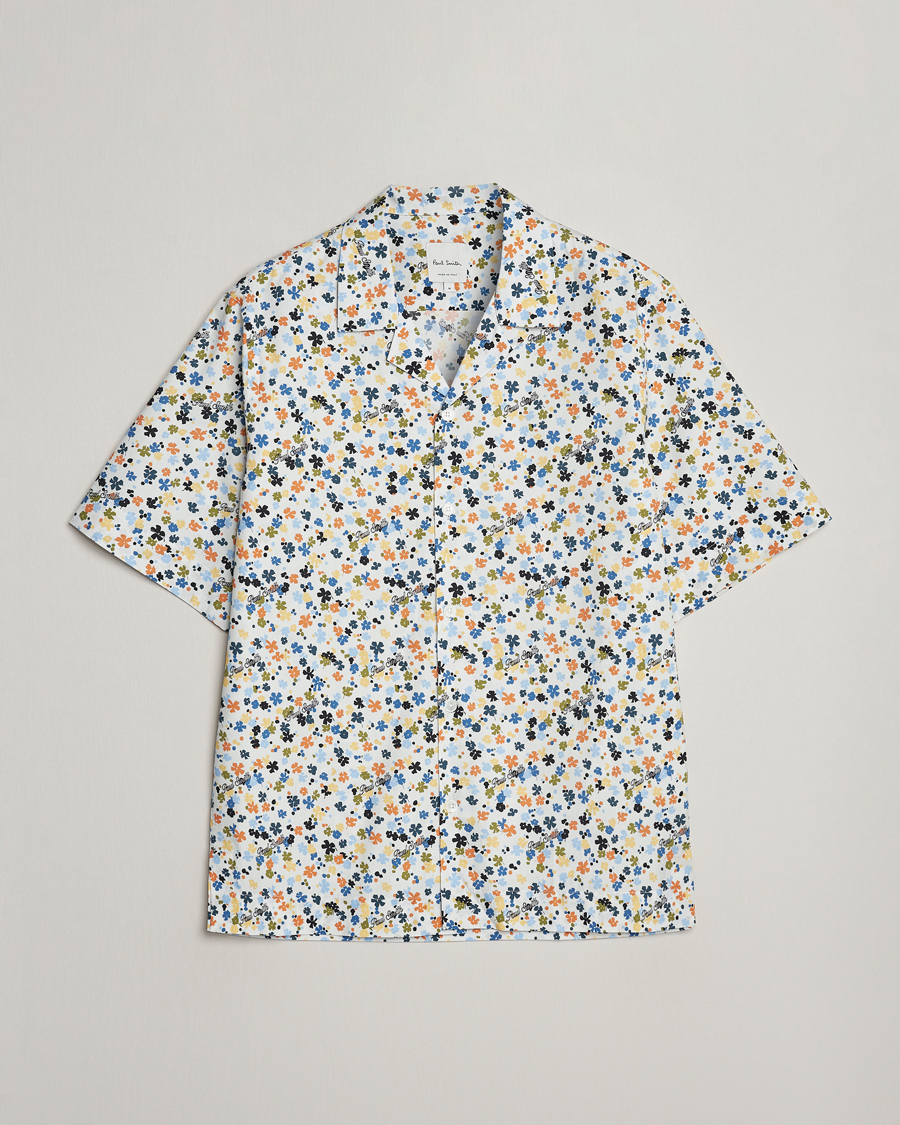 Herren | Hemden | Paul Smith | Printed Flower Resort Short Sleeve Shirt White
