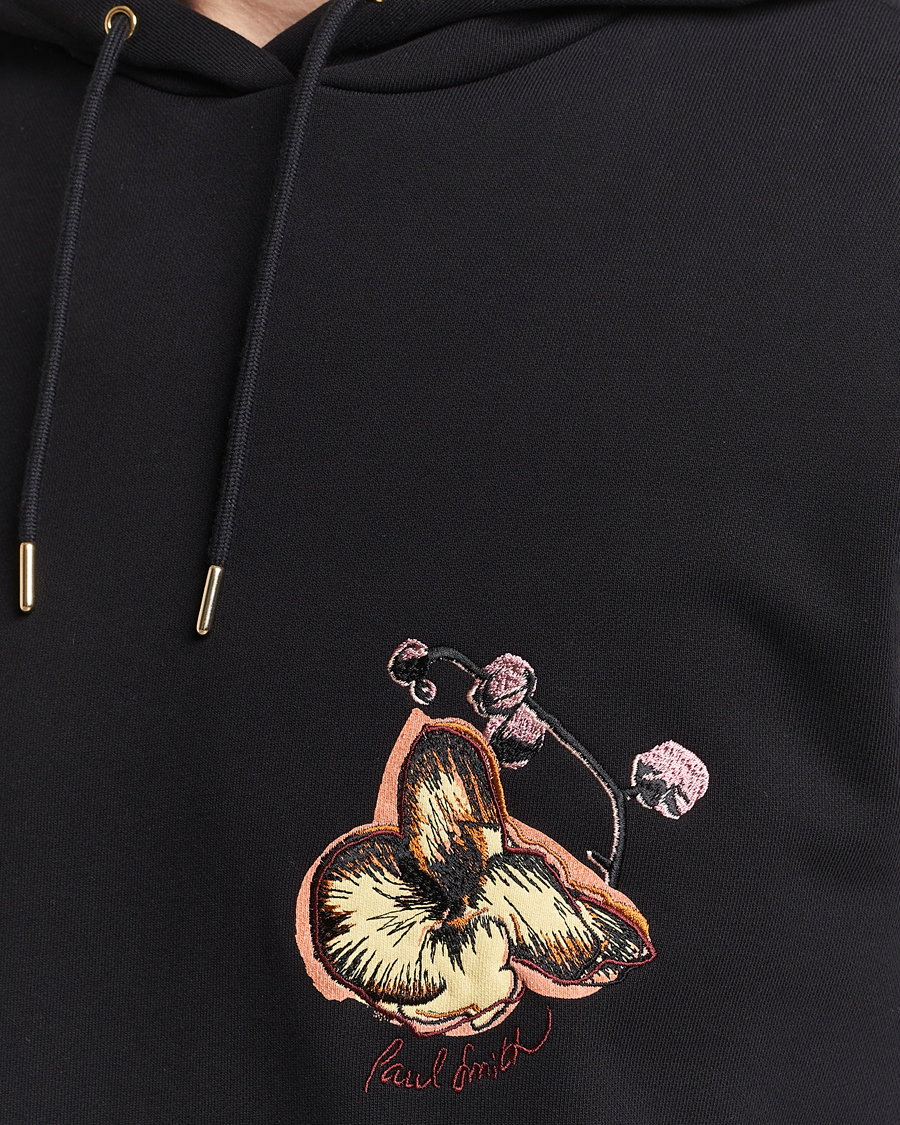 Herren | Pullover | Paul Smith | Printed Orchid Hoodie Black