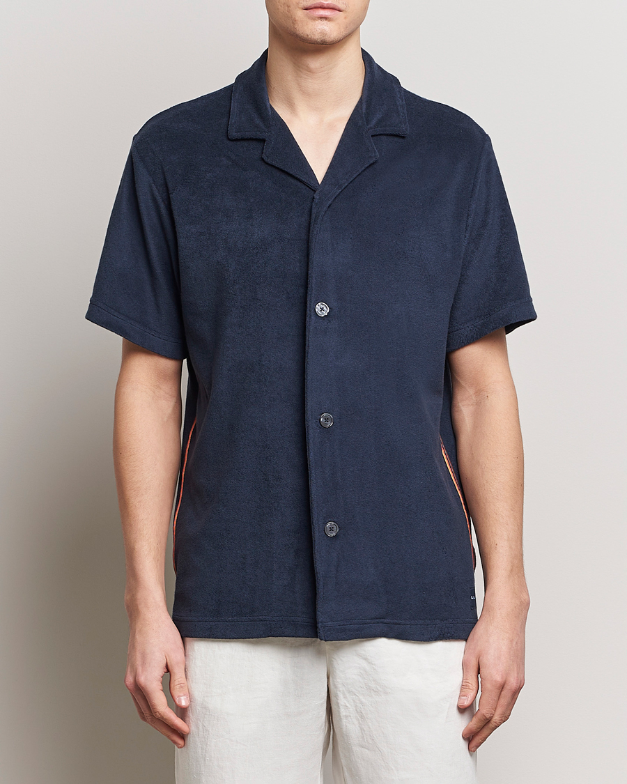 Herren | Kurzarmhemden | Paul Smith | Resort Terry Shirt Navy