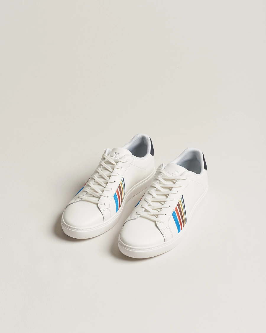 Men |  | PS Paul Smith | Rex Embroidery Leather Sneaker White