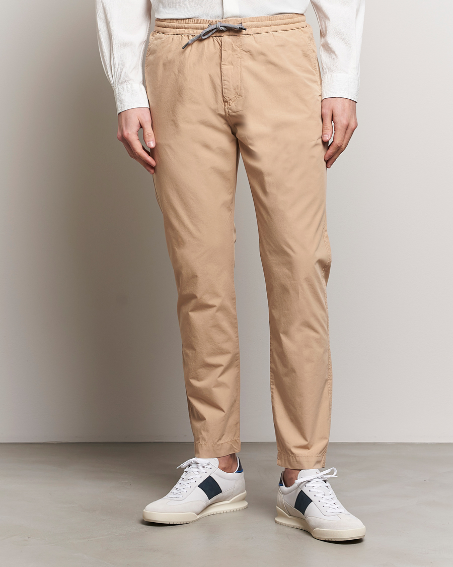 Herren | Best of British | PS Paul Smith | Cotton Drawstring Trousers Beige