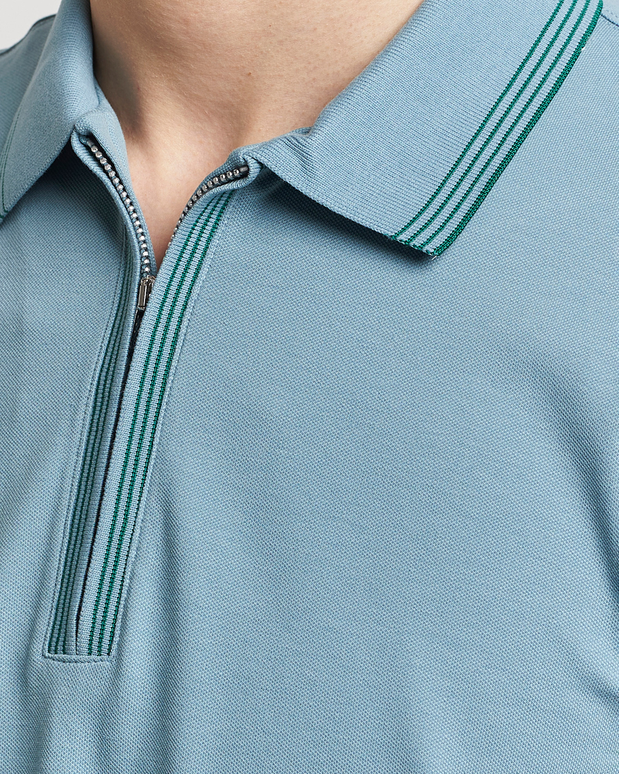 Herren | Poloshirts | PS Paul Smith | Regular Fit Half Zip Polo Blue