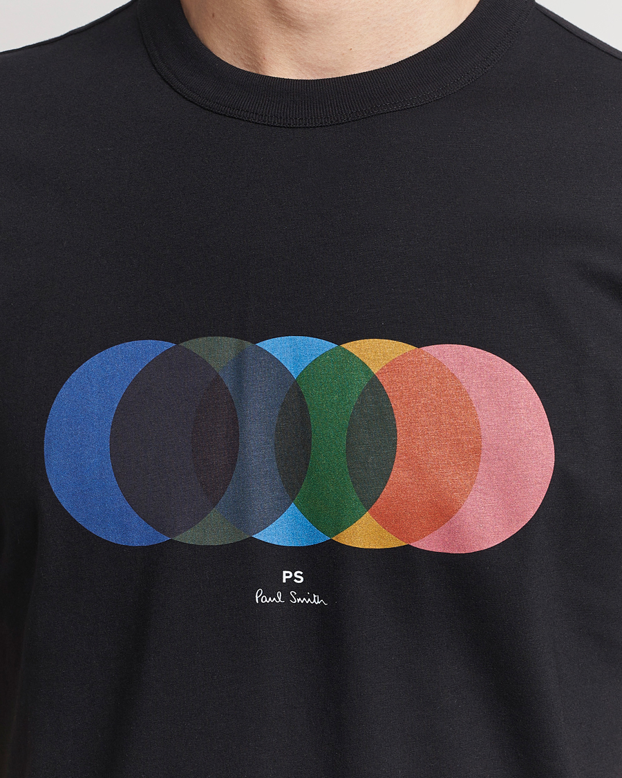 Herren | T-Shirts | PS Paul Smith | Organic Cotton Circles Crew Neck T-Shirt Black