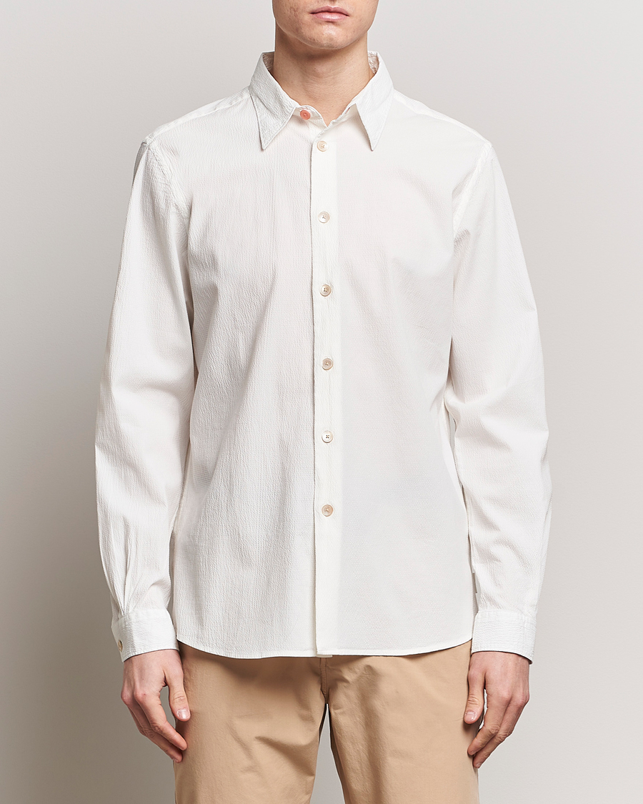 Herren | Best of British | PS Paul Smith | Regular Fit Seersucker Shirt White