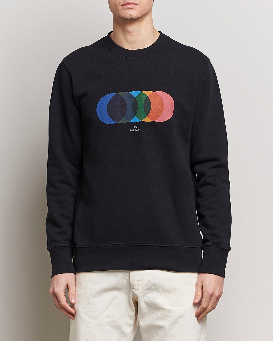 Herren | Best of British | PS Paul Smith | Circles Crew Neck Sweatshirt Black