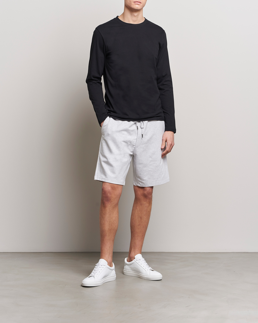 Herren | Shorts | Bread & Boxers | Loungewear Shorts Light Grey Melange