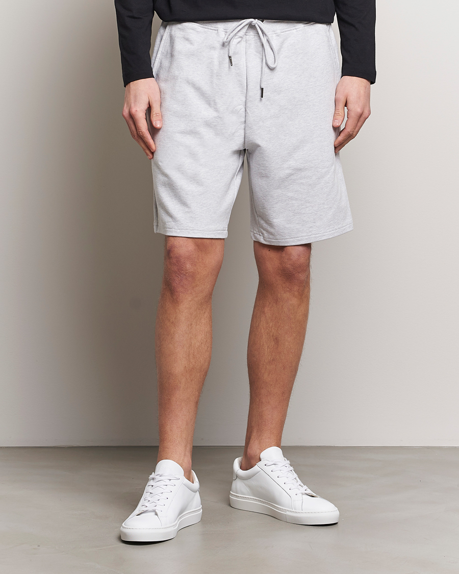 Men | Bread & Boxers | Bread & Boxers | Loungewear Shorts Light Grey Melange