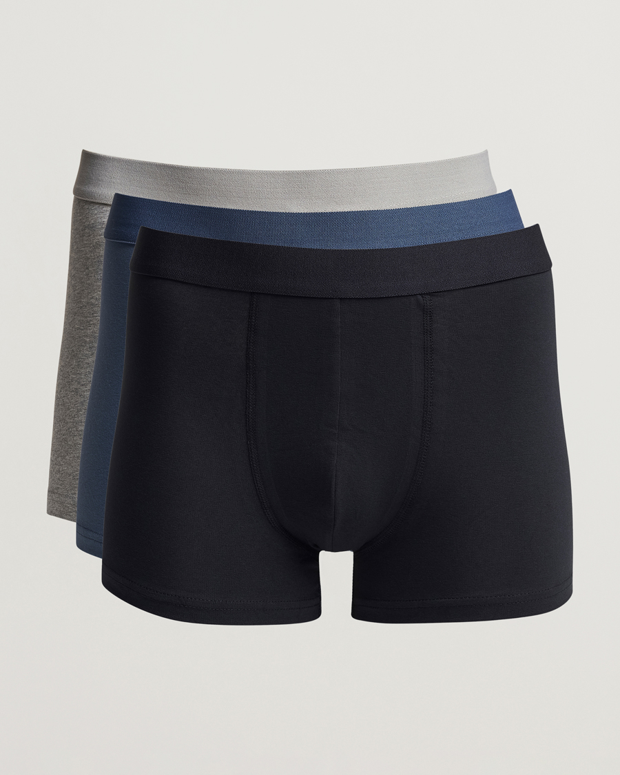 Herren | Unterwäsche | Bread & Boxers | 3-Pack Boxer Brief Blue/Grey/Navy