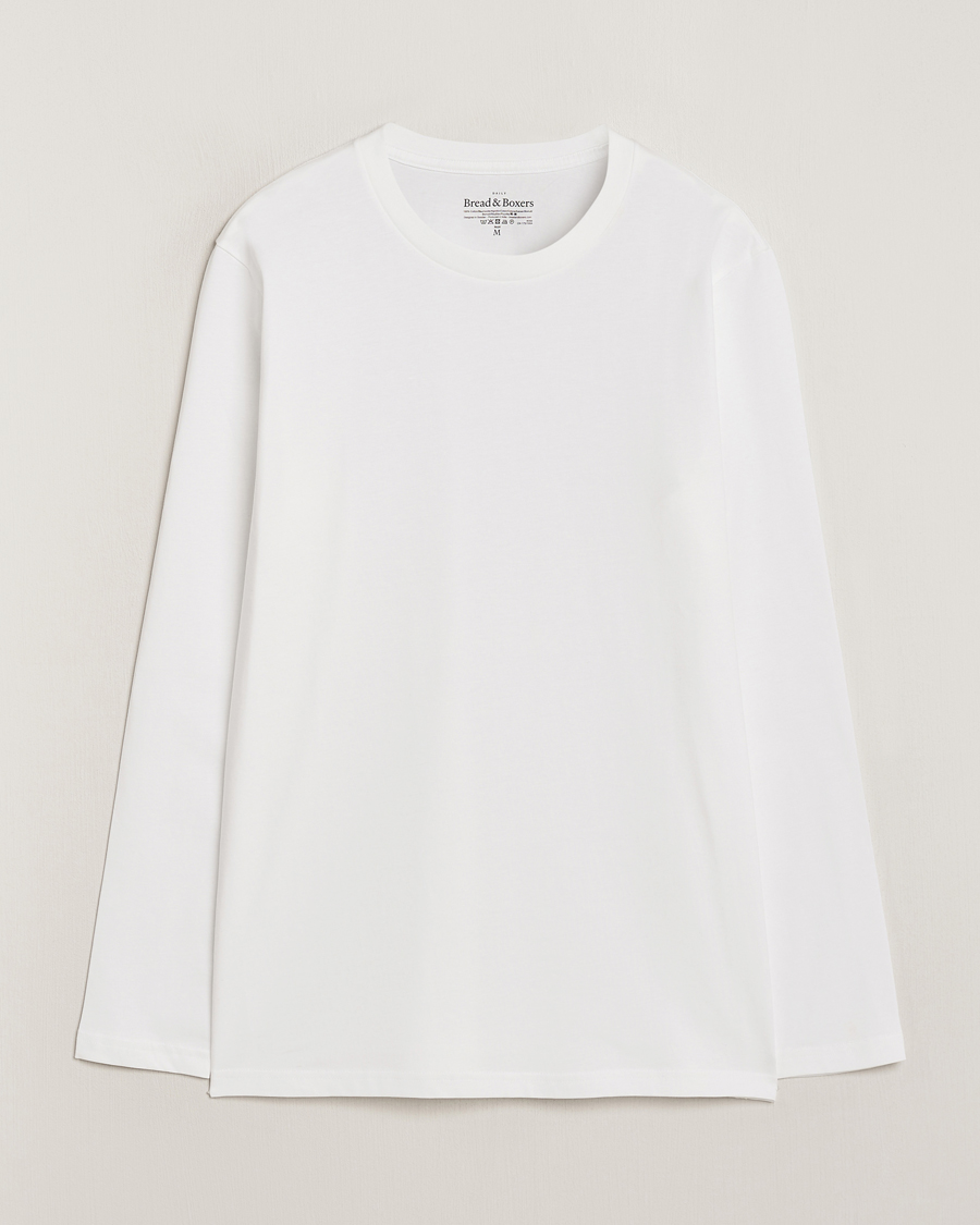 Herren | T-Shirts | Bread & Boxers | Long Sleeve T-Shirt White