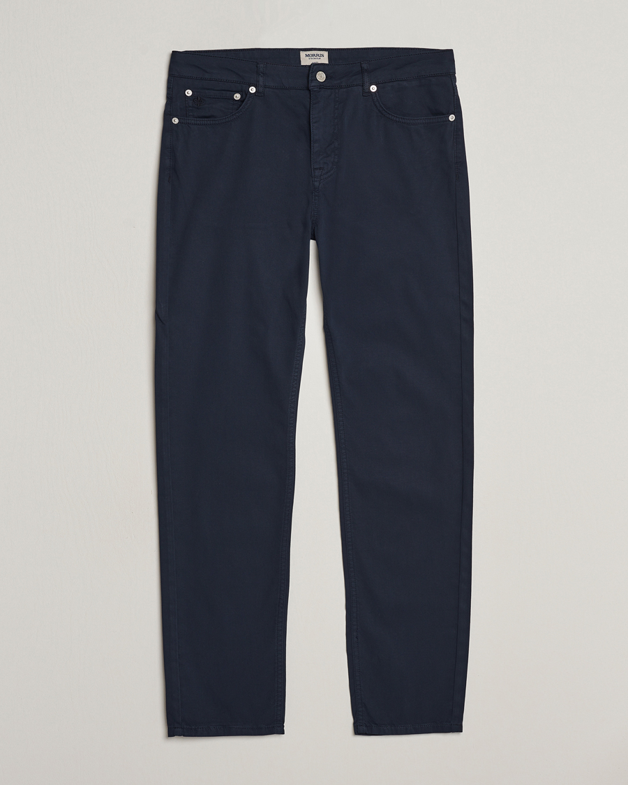 Herren | Hosen | Morris | James Structured 5-Pocket Trousers Blue